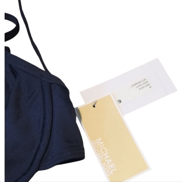 Michael Kors NWT $82 Underwire Bikini Top Navy Blue, Medium & Large Available - Picture 11 of 14